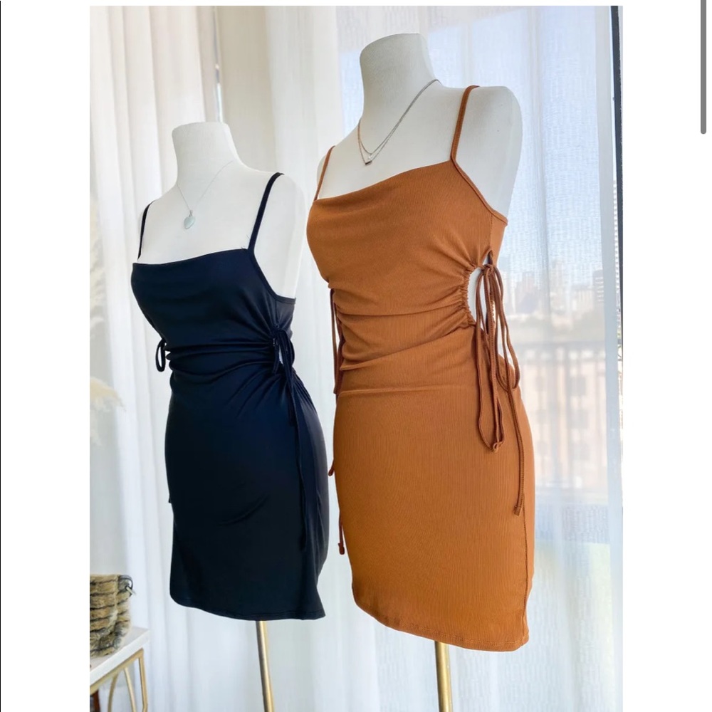 Cut Out adjustable Waist Mini Dress